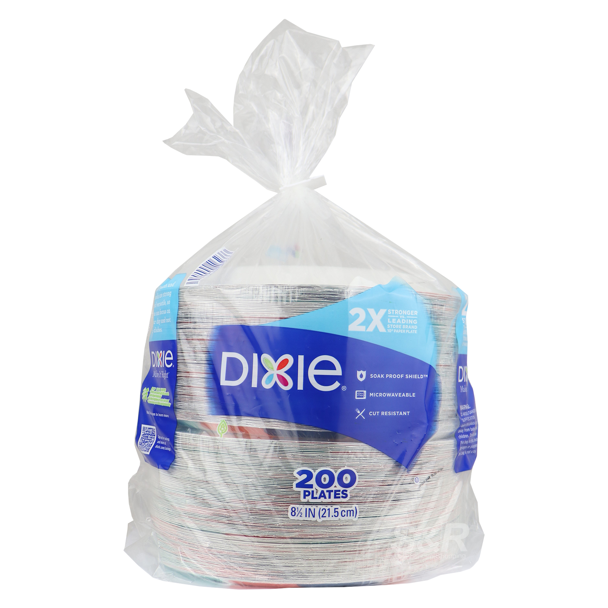 Dixie 8.5in Disposable Plates 200pcs
